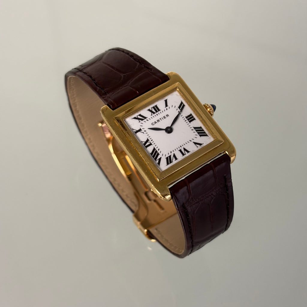 Cartier Tank Stepped “Pre-Merger” with 18k clasp