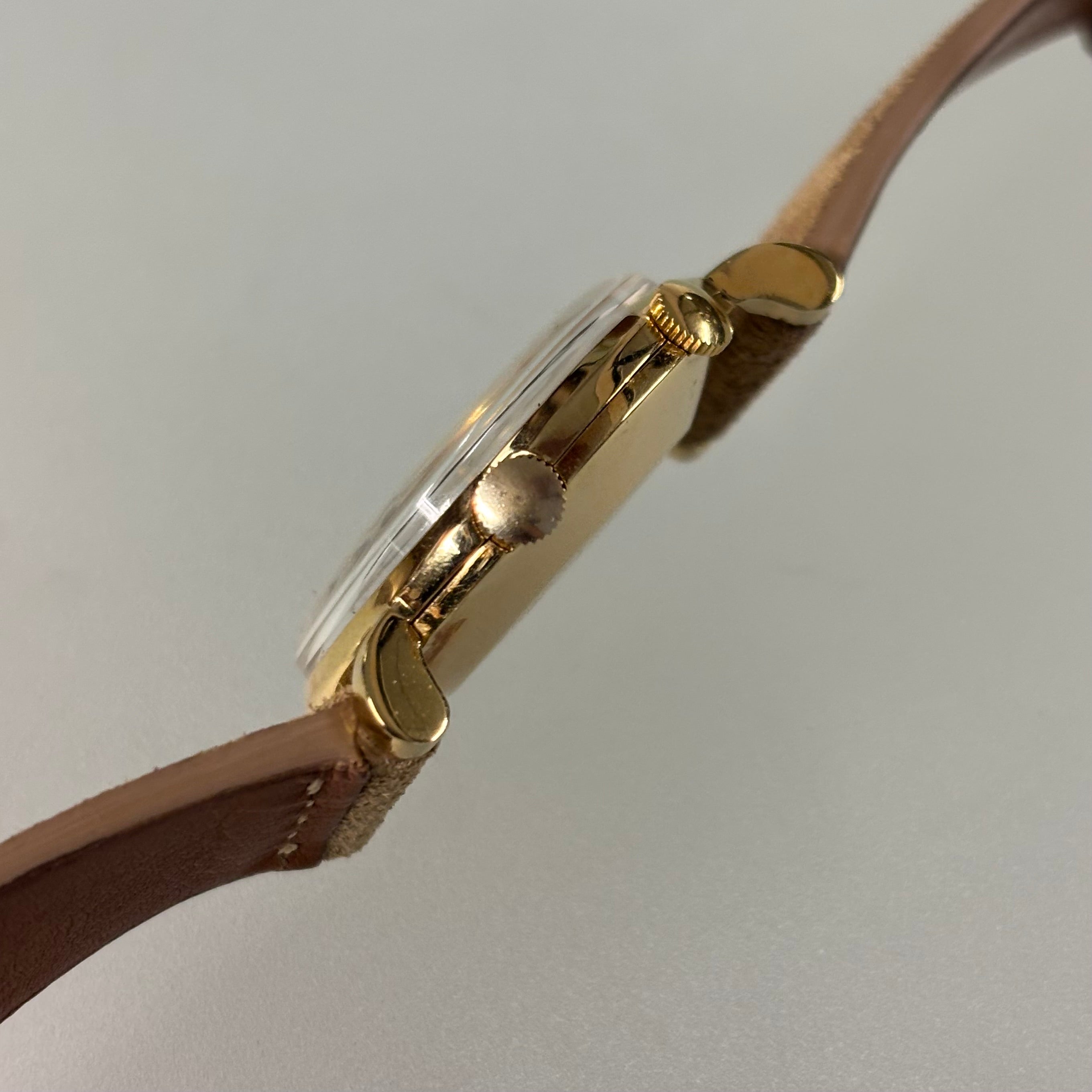 Cartier Memovox Jaeger-LeCoultre 18K Gold Vintage Watch