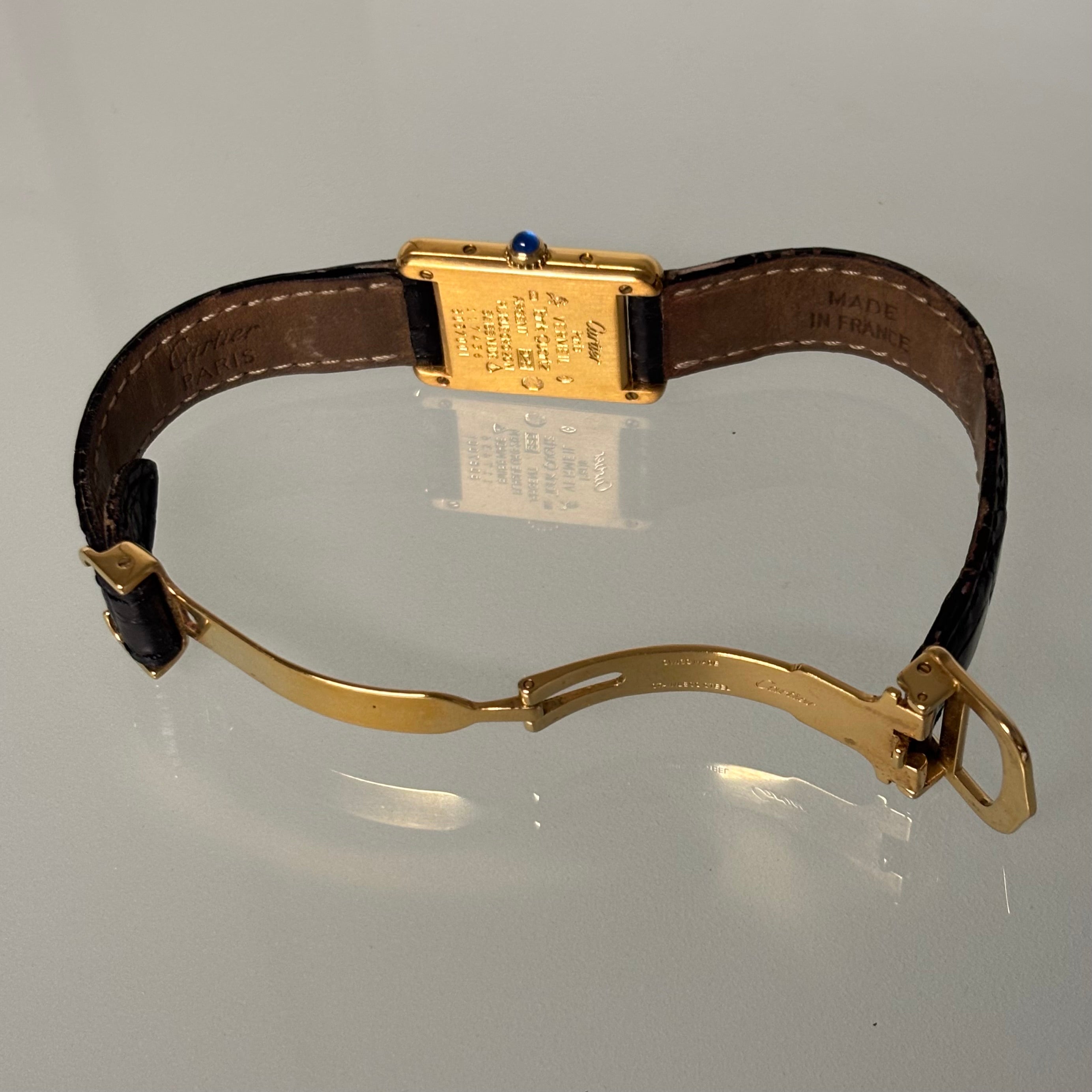 Cartier tank PM Opaline dial quartz