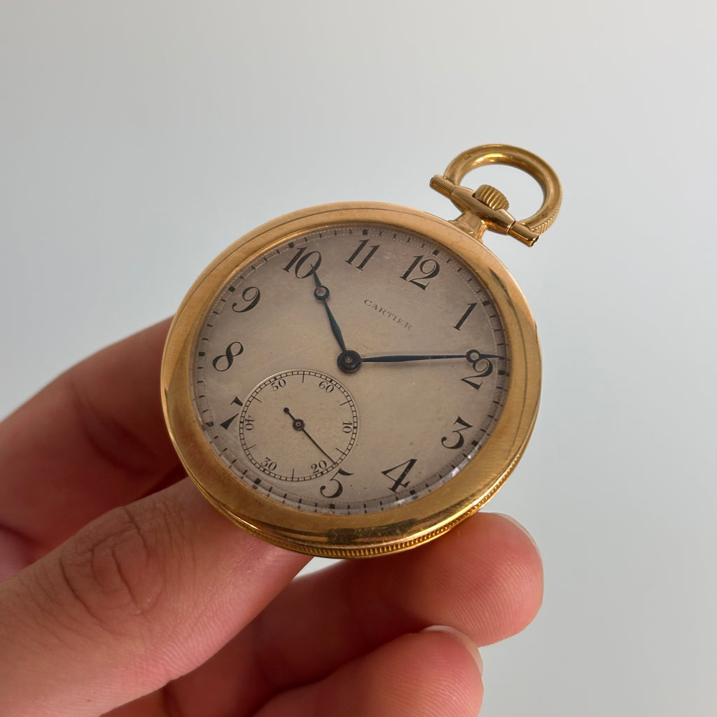 Cartier Ewc 18k pocketwatch