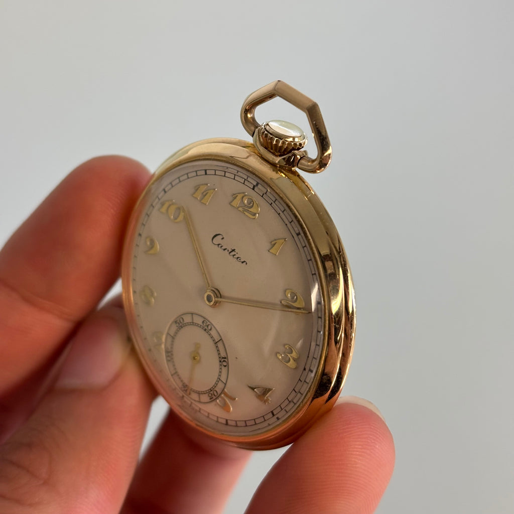 Cartier x Movado 14k pocketwatch