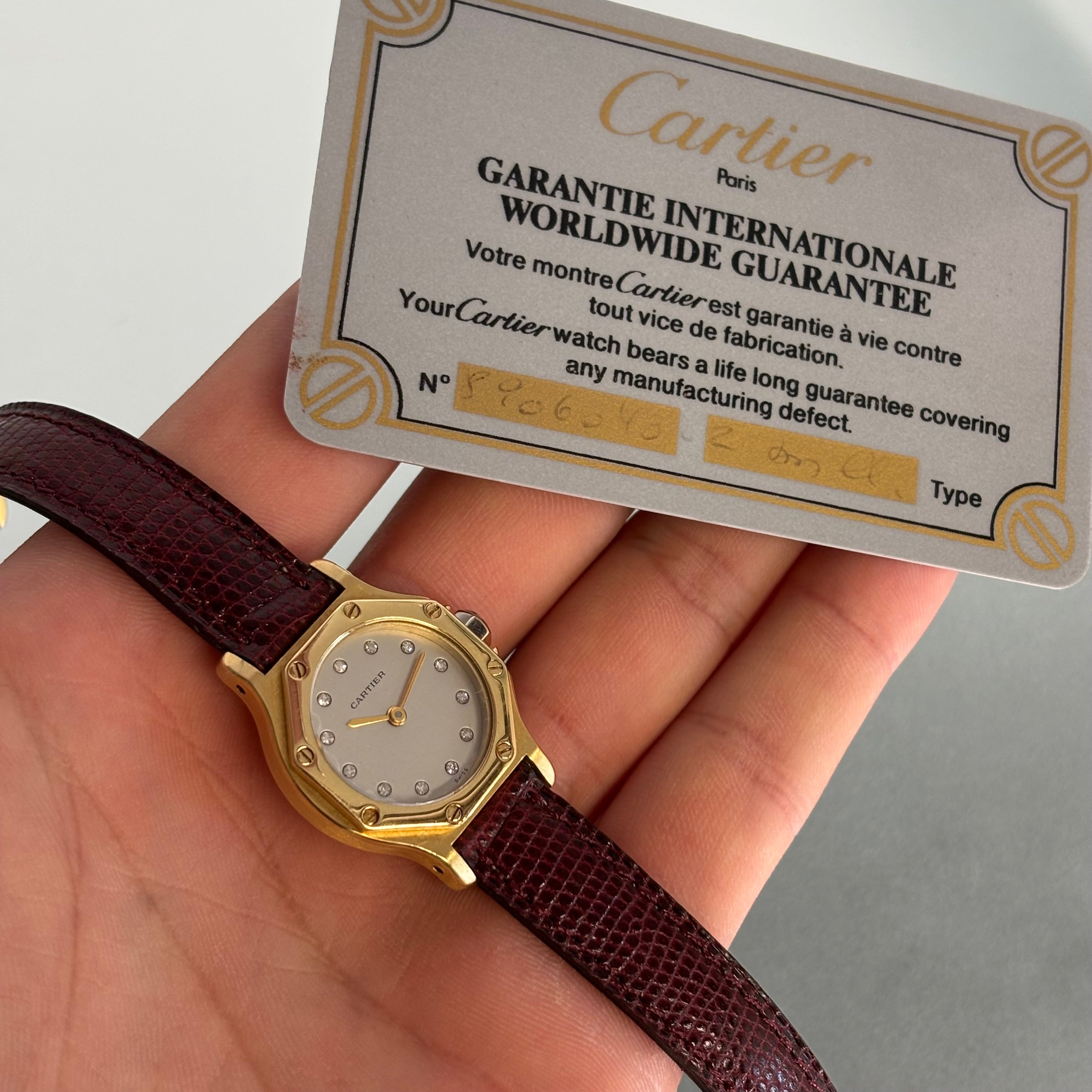 Cartier 18k Santos Octagon PM