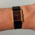 Cartier Tank GM Burgundy dial