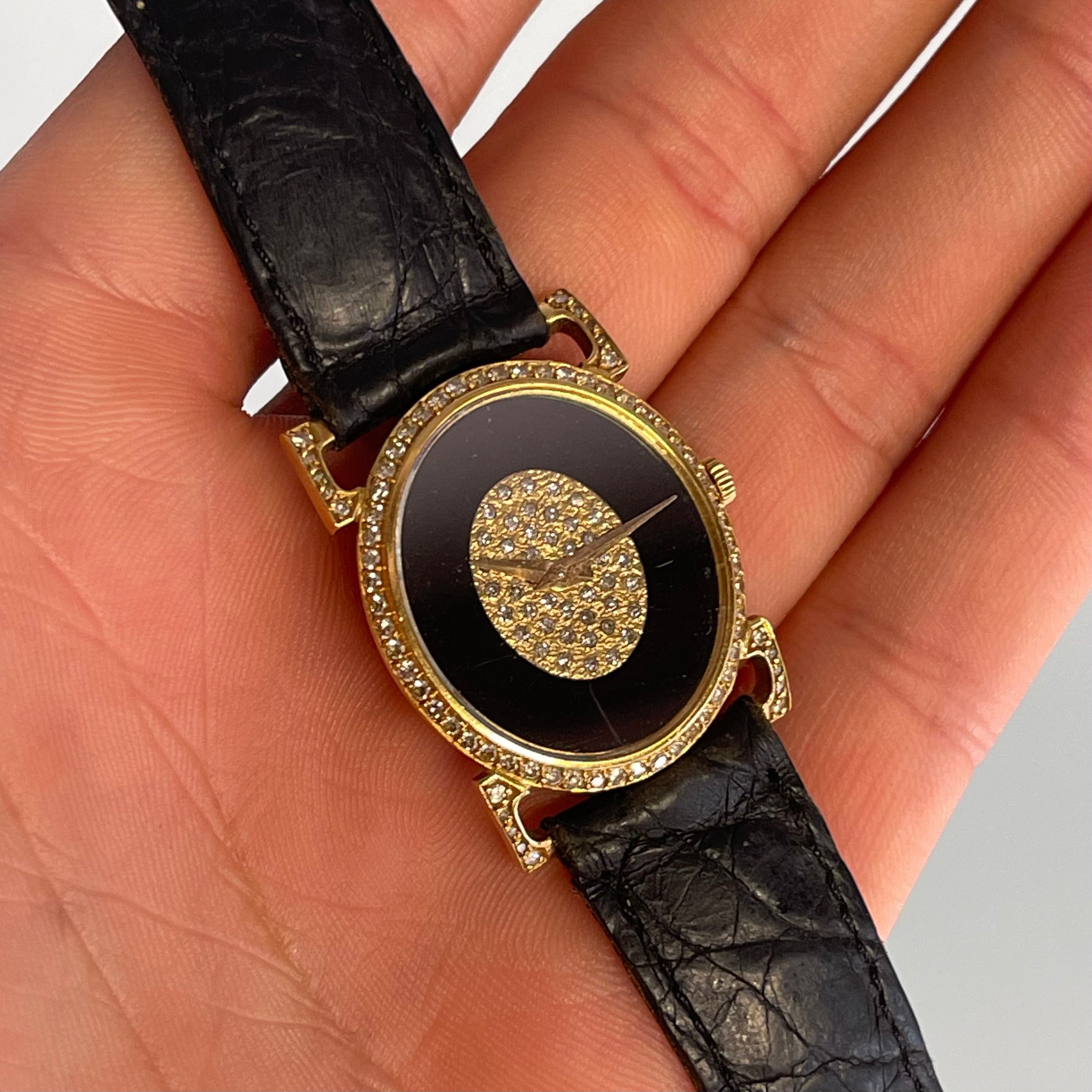 Piaget 18k Onyx & Diamonds