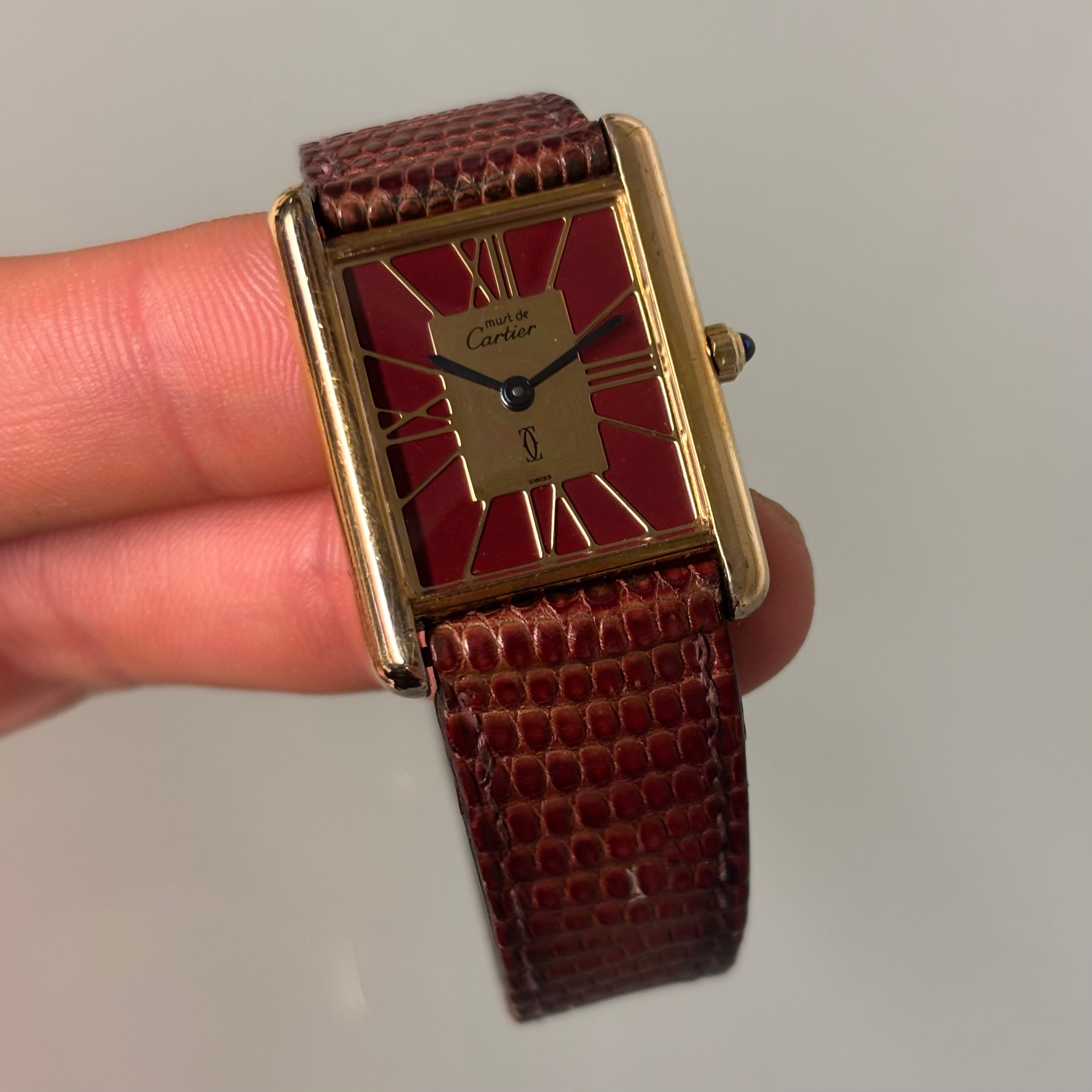 Cartier Tank Grand Model – Bordeaux Art Deco Dial