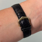 Cartier Tank PM Black dial with buckle