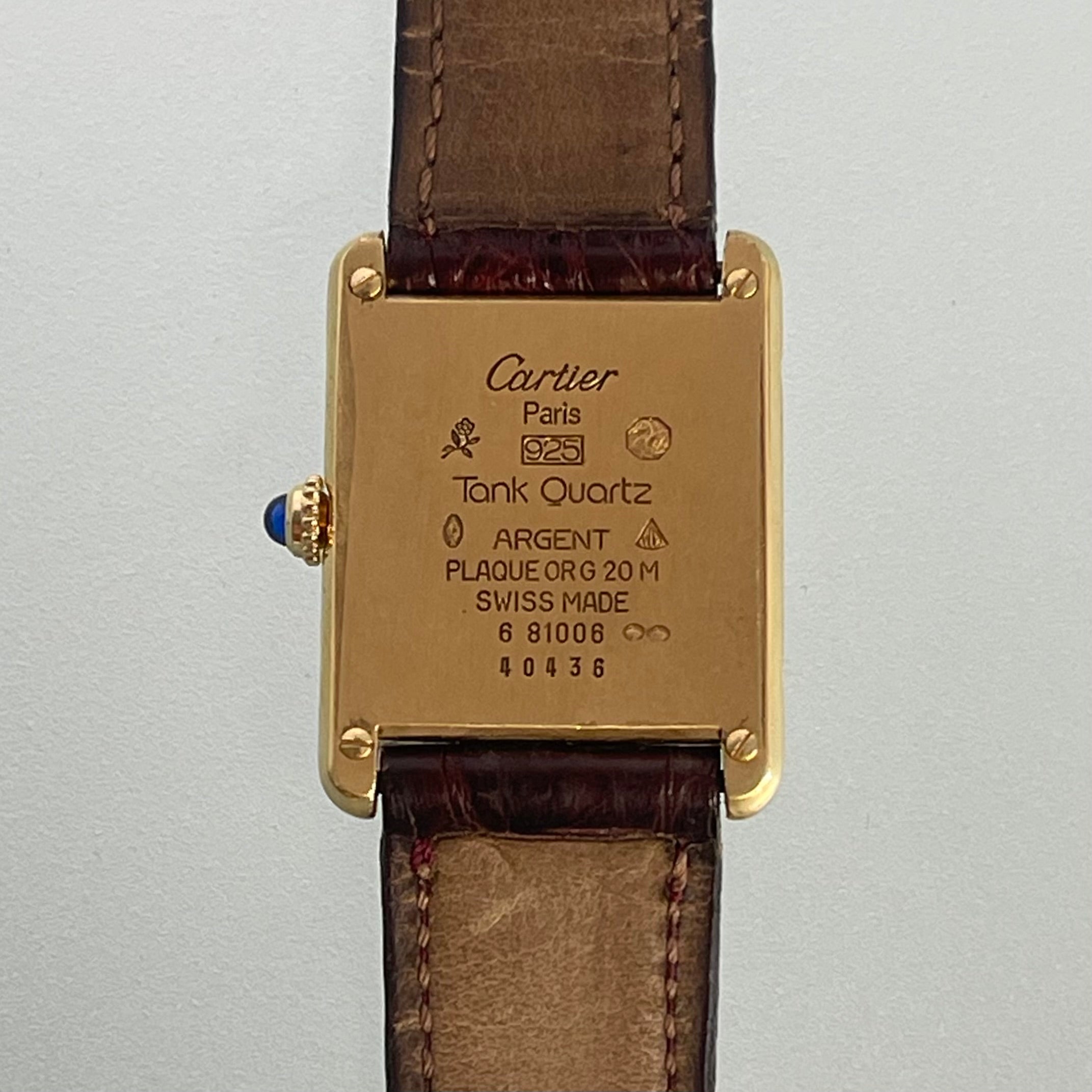 Cartier tank GM with strap and buckle