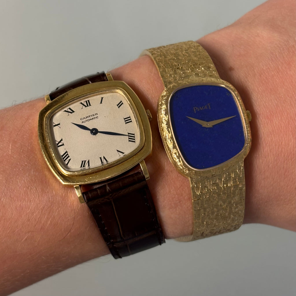 Piaget 18k gold Assymetric Lapis Full Set