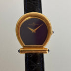 Baume & Mercier Lapis Dial Watch – Logo Case, 18K Gold