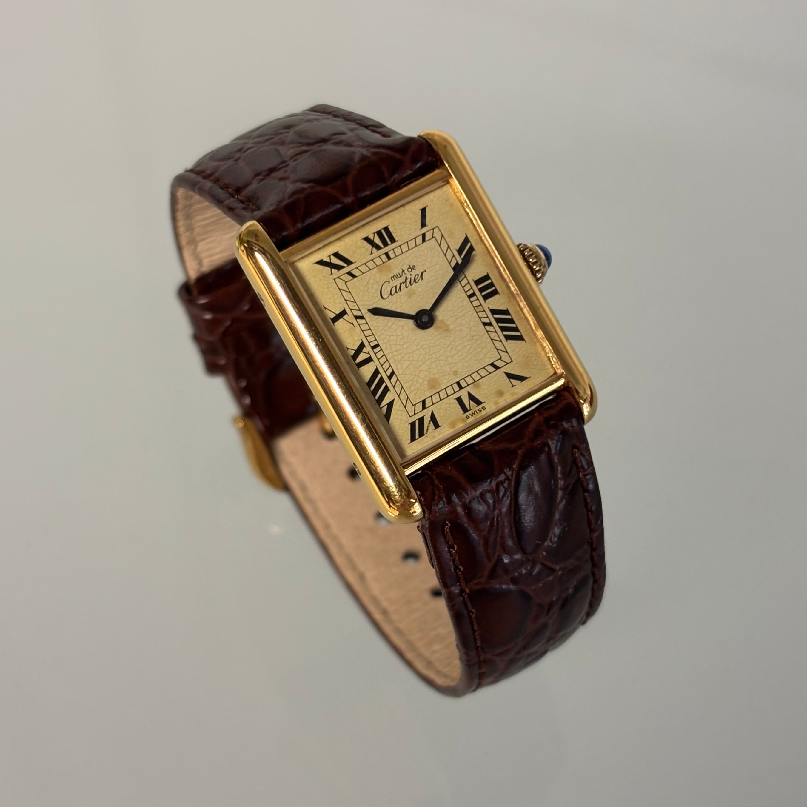 Cartier Tank GM with original buckle