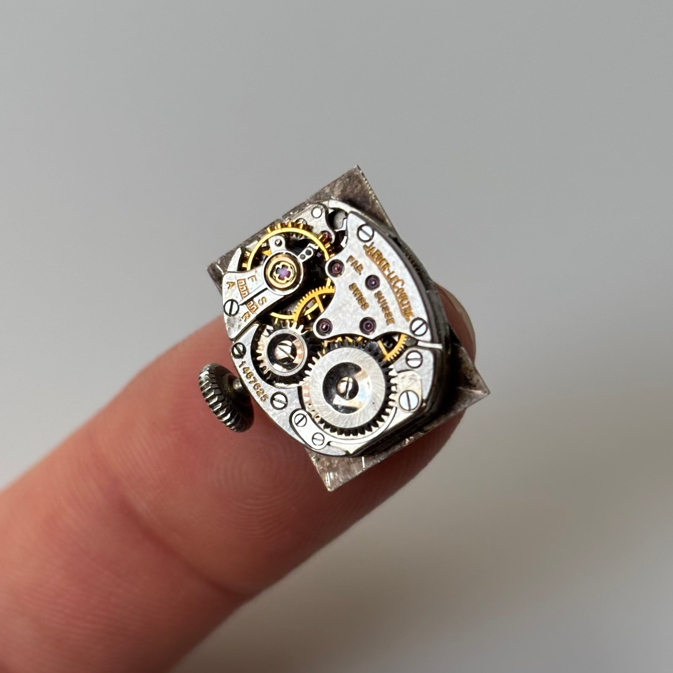 Jaeger LeCoultre vintage steel Etrier