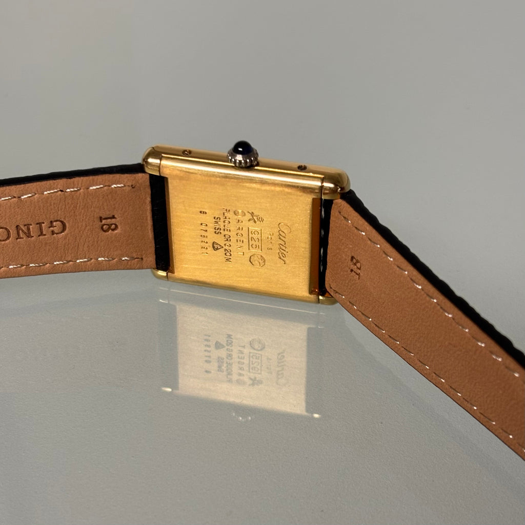 Cartier tank GM lemon Roman numeral dial