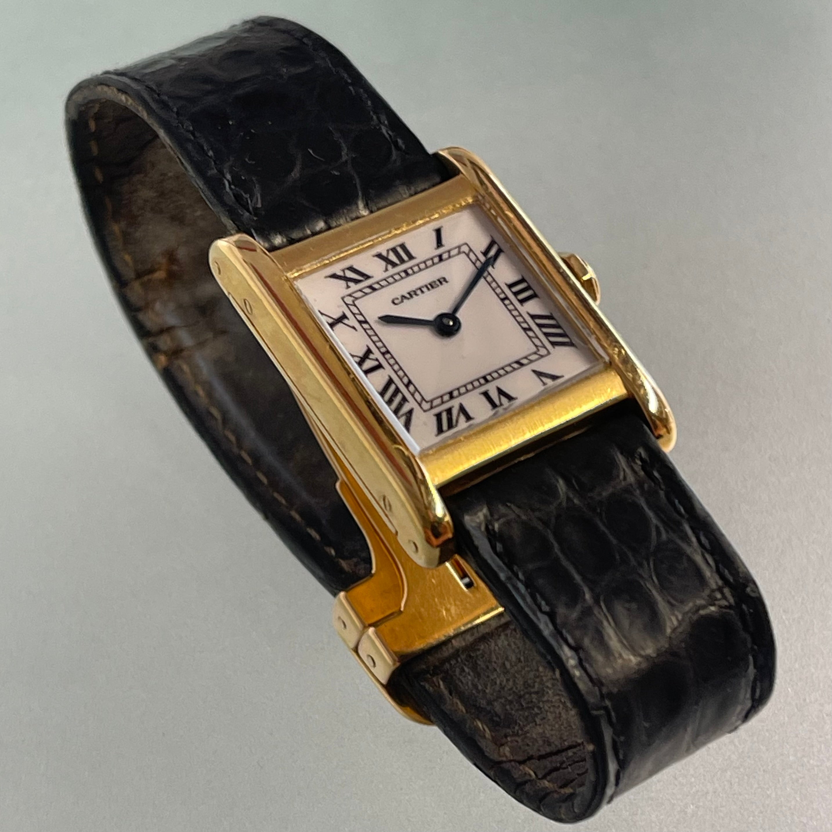 Cartier tank normale with clasp