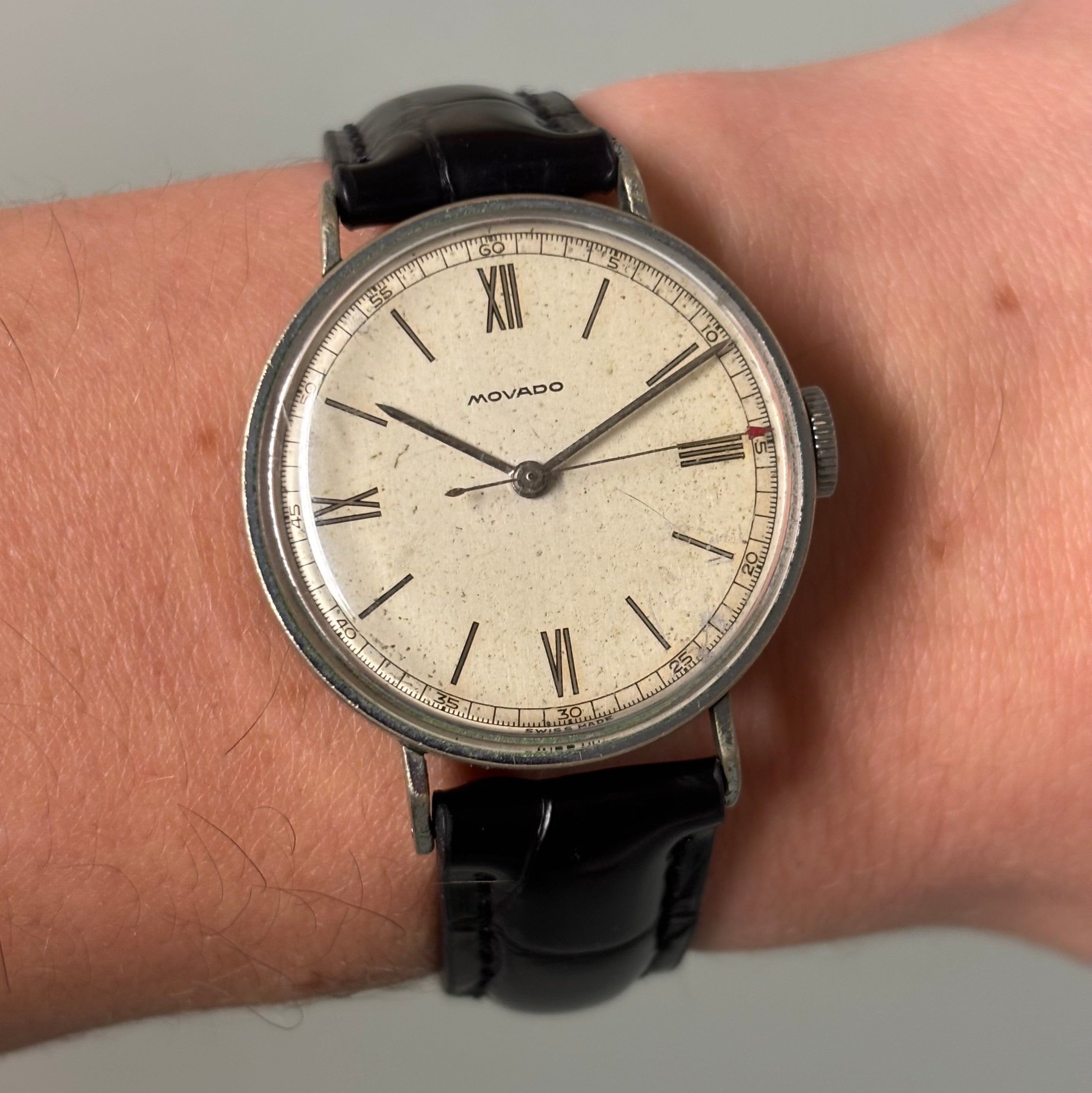 Movado steel rare bullet case