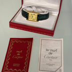 Cartier Tank PM Champagne dial with box & booklets