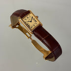 Cartier Tank PM Champagne dial with clasp