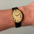 Alexis Barthelay Oval Wristwatch – Frojo Signed Dial, 18K Gold