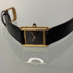 Cartier Tank PM with Black lacquer dial