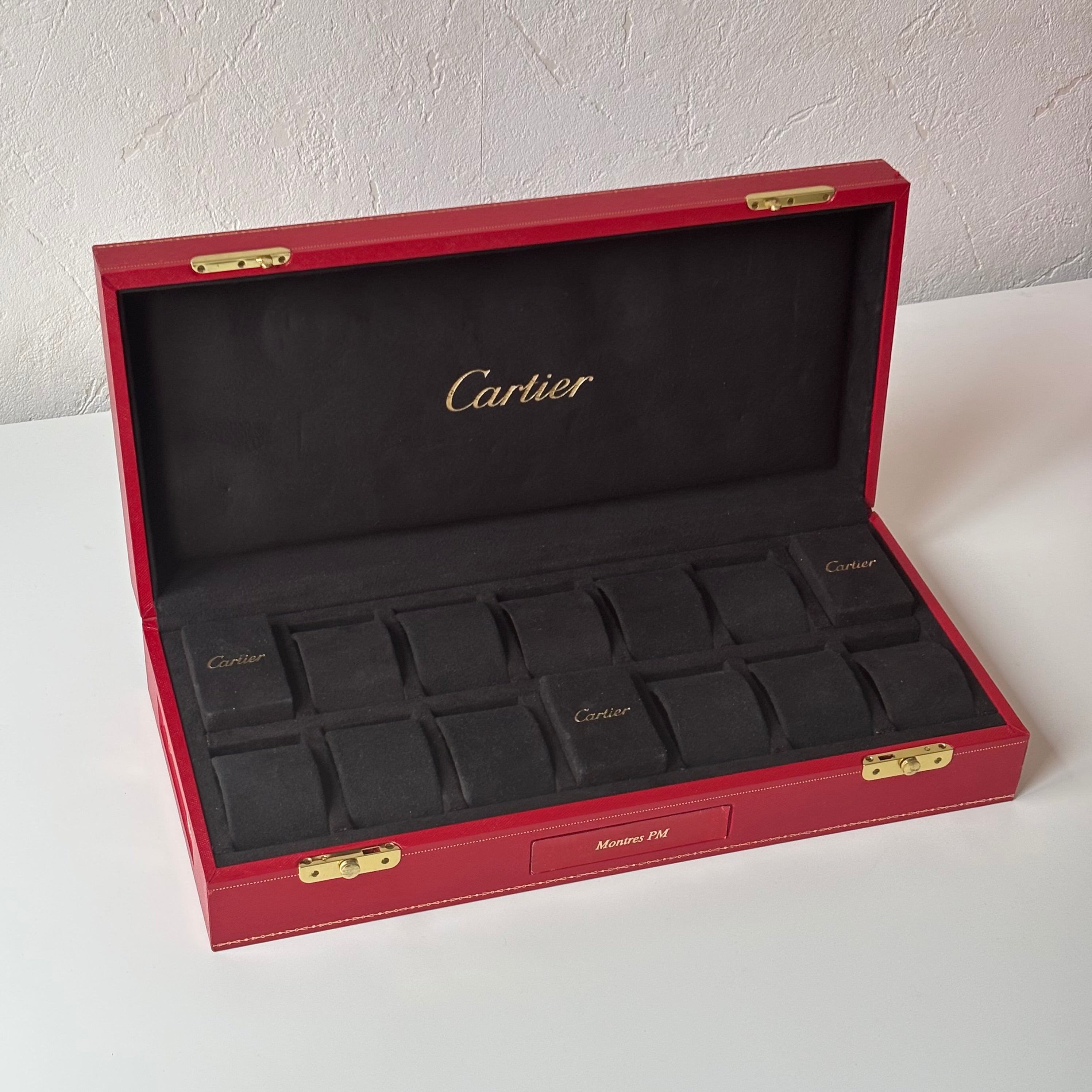 Cartier Montres PM collectors box for 14 watches
