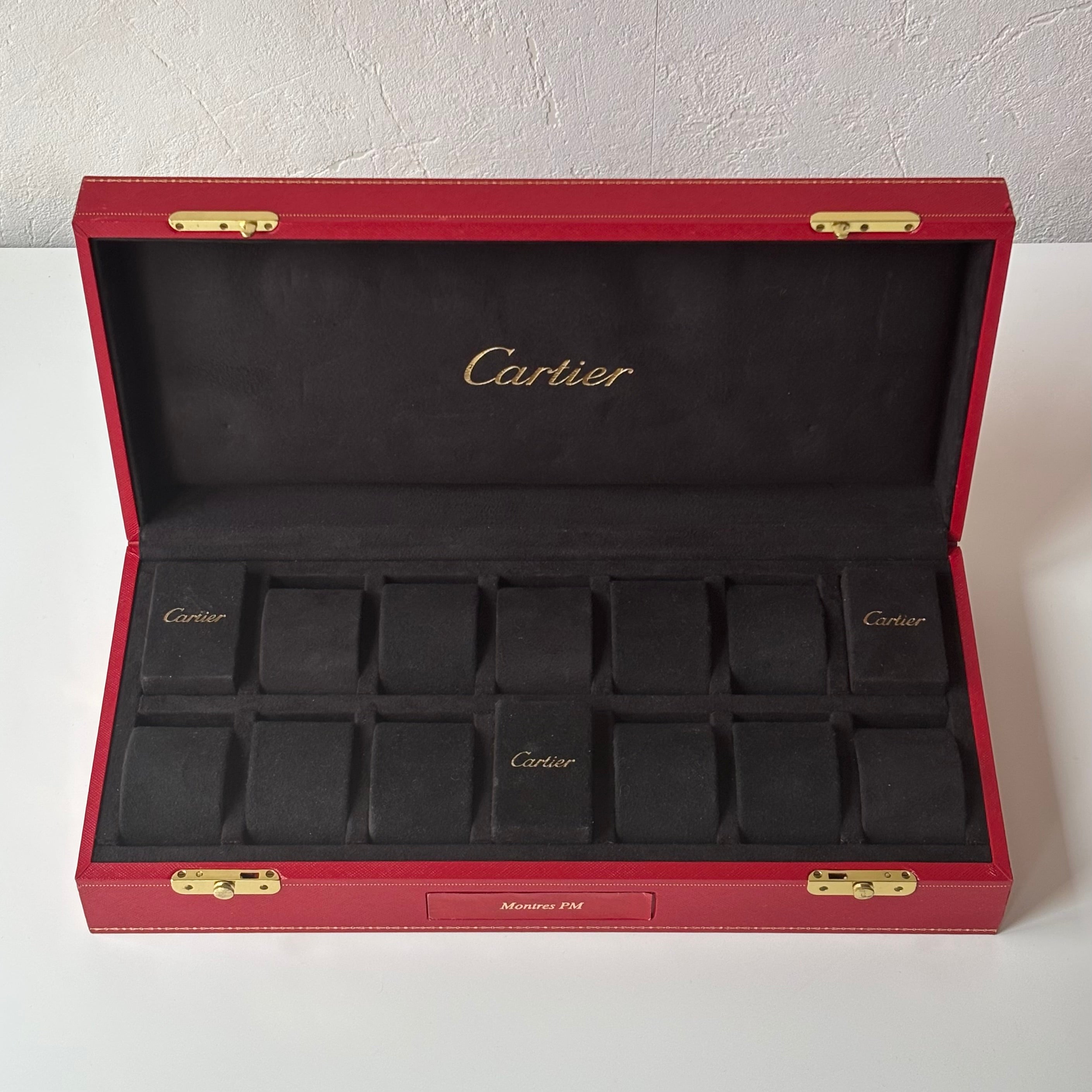 Cartier Montres PM collectors box for 14 watches