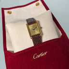 Cartier Tank PM sunburst dial