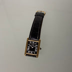 Cartier Tank GM black dial with buckle