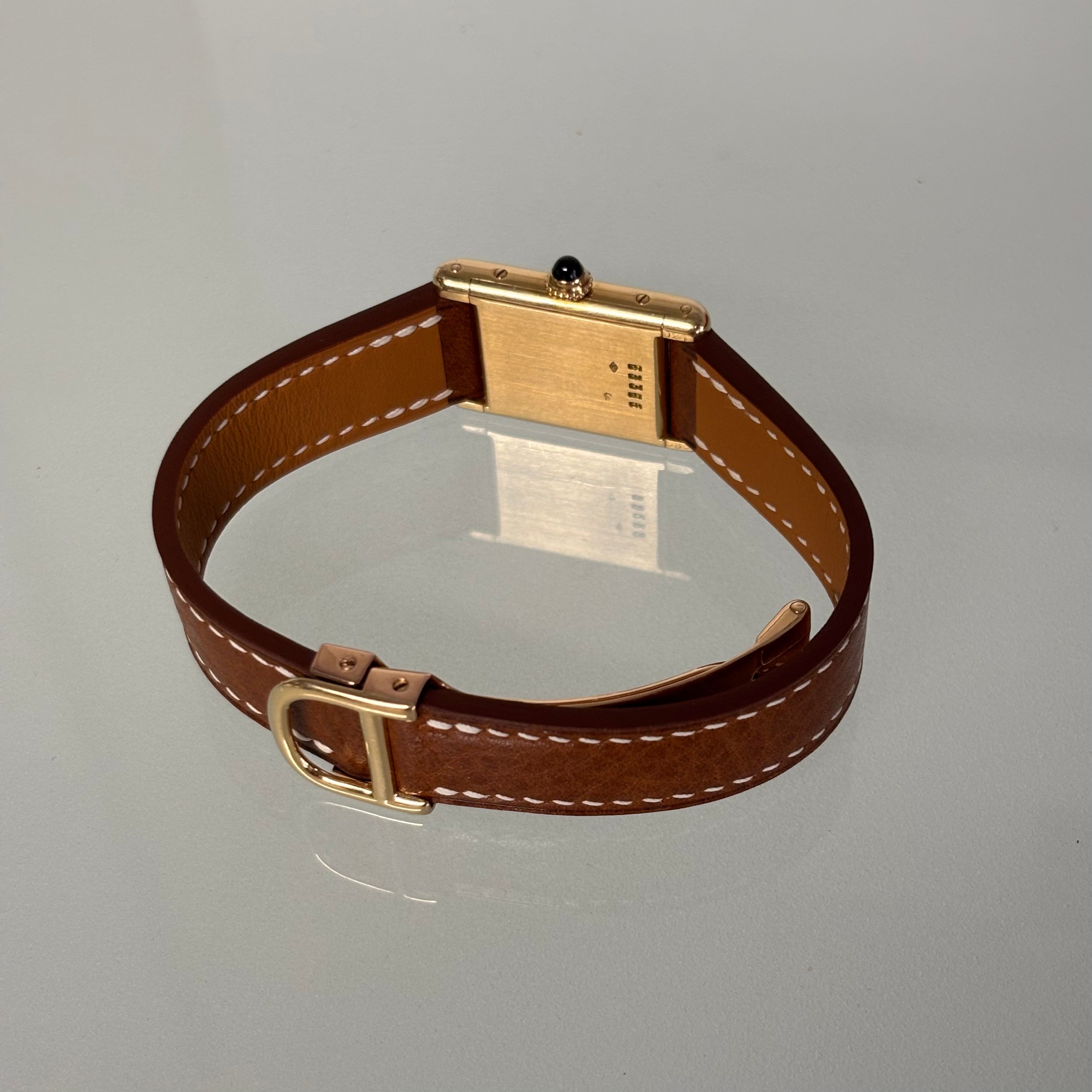 Cartier Tank 1960s with original 18k deployant & box