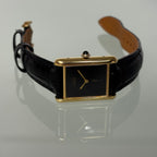 Cartier Tank GM black dial with original buckle