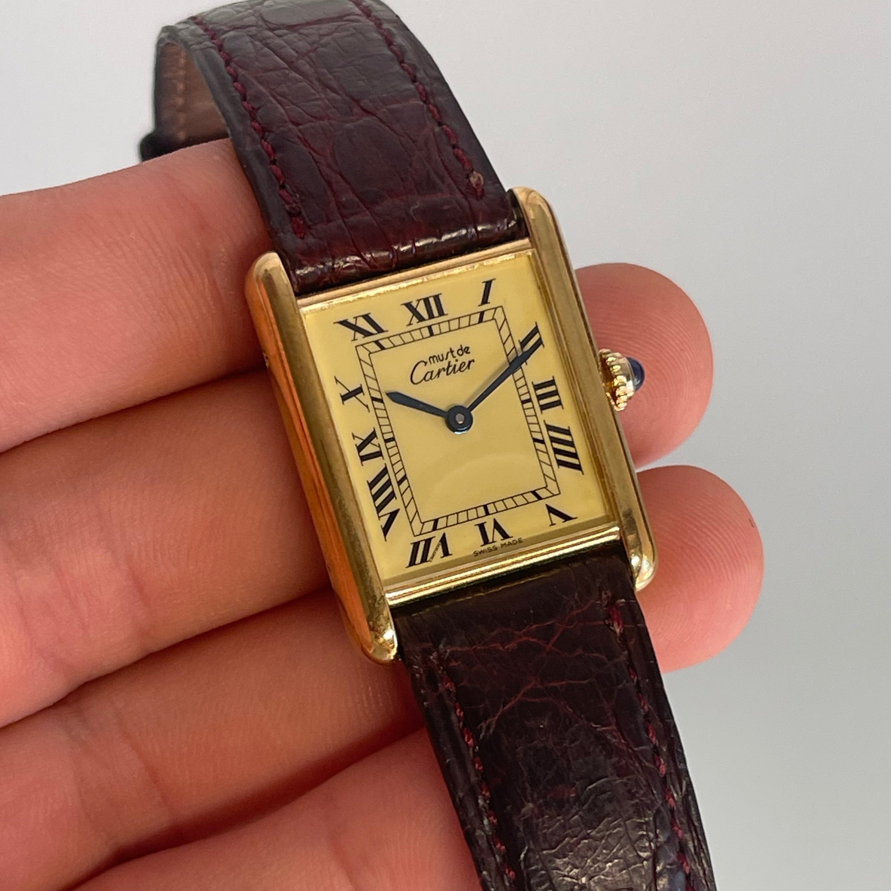 Cartier tank GM with strap and buckle