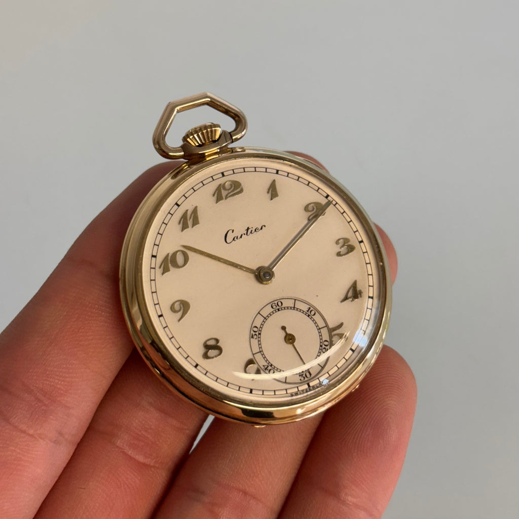 Cartier x Movado 14k pocketwatch
