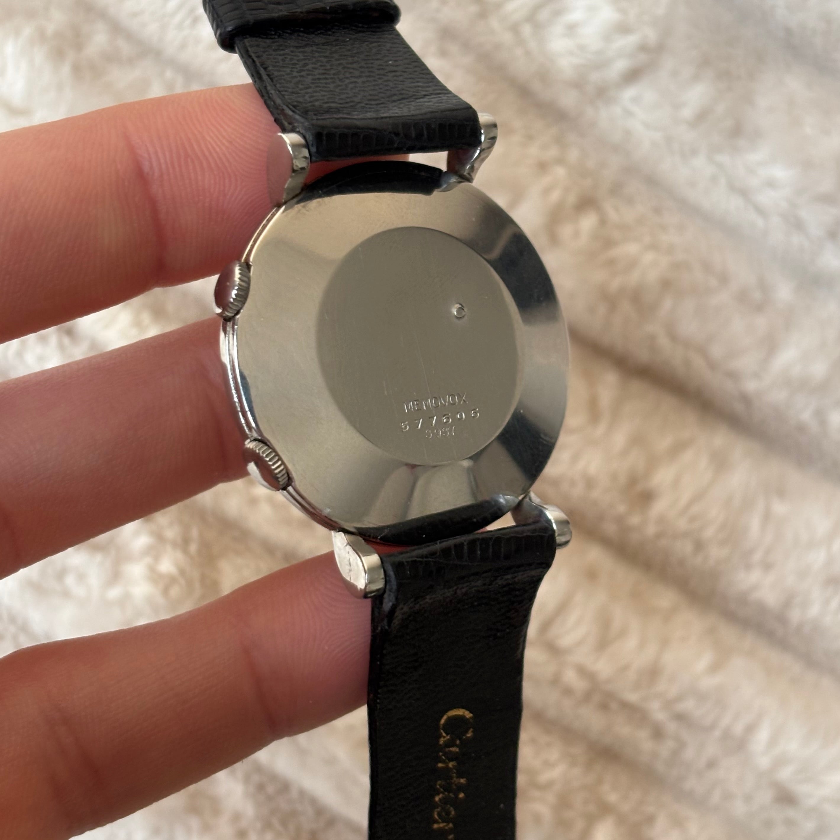 Cartier Memovox Jaeger-LeCoultre Steel Vintage Watch