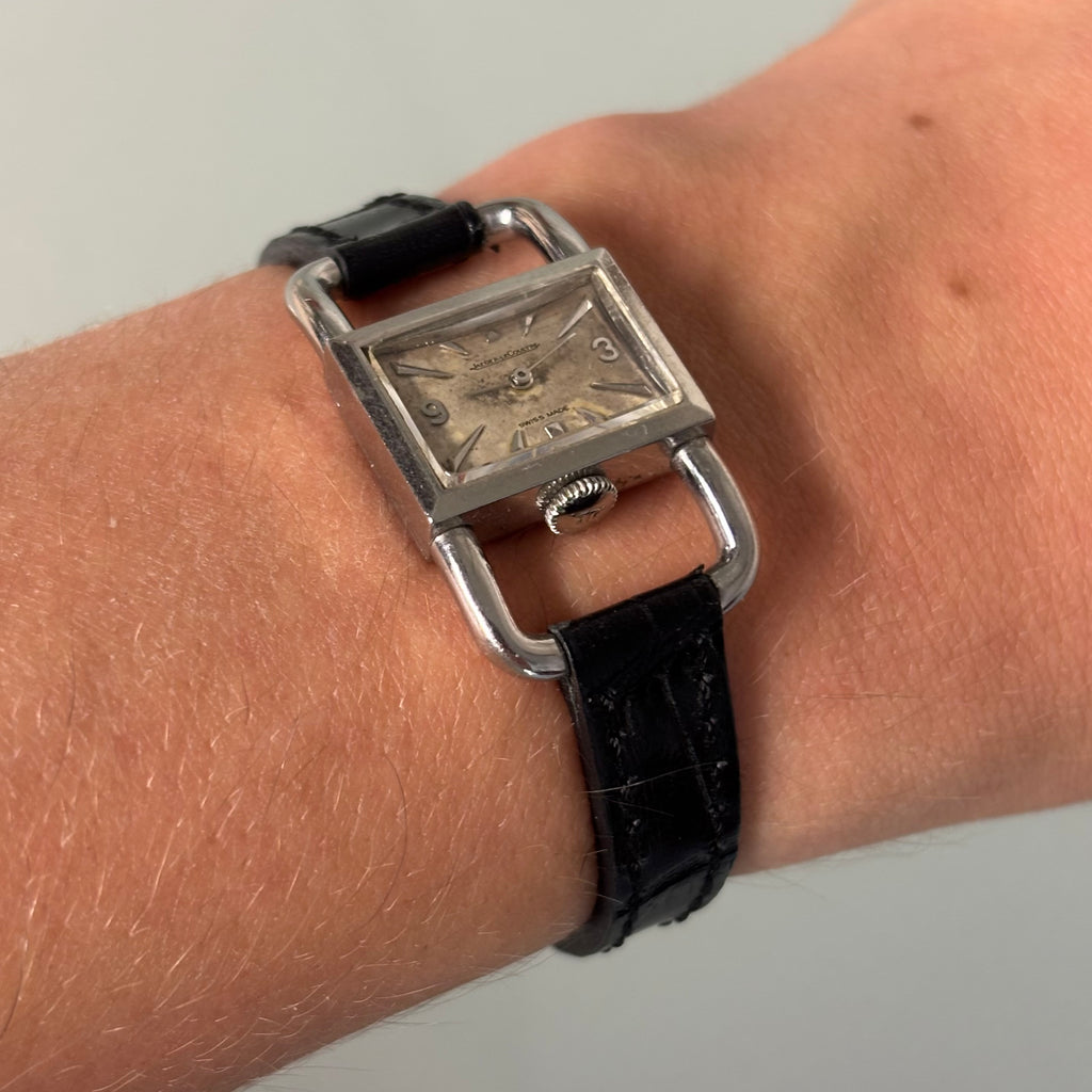 Jaeger LeCoultre vintage steel Etrier