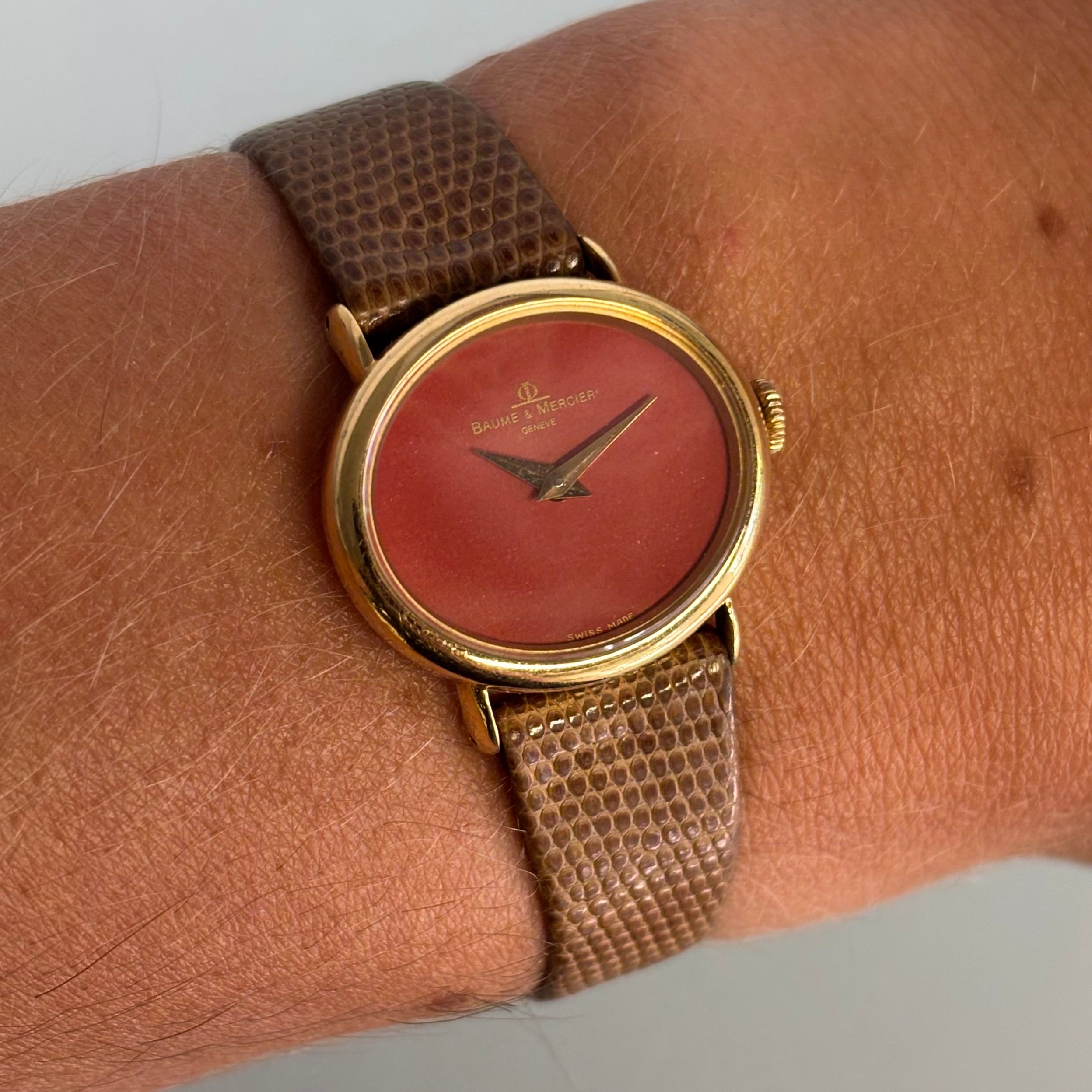 Baume & Mercier 18k with Coral dial