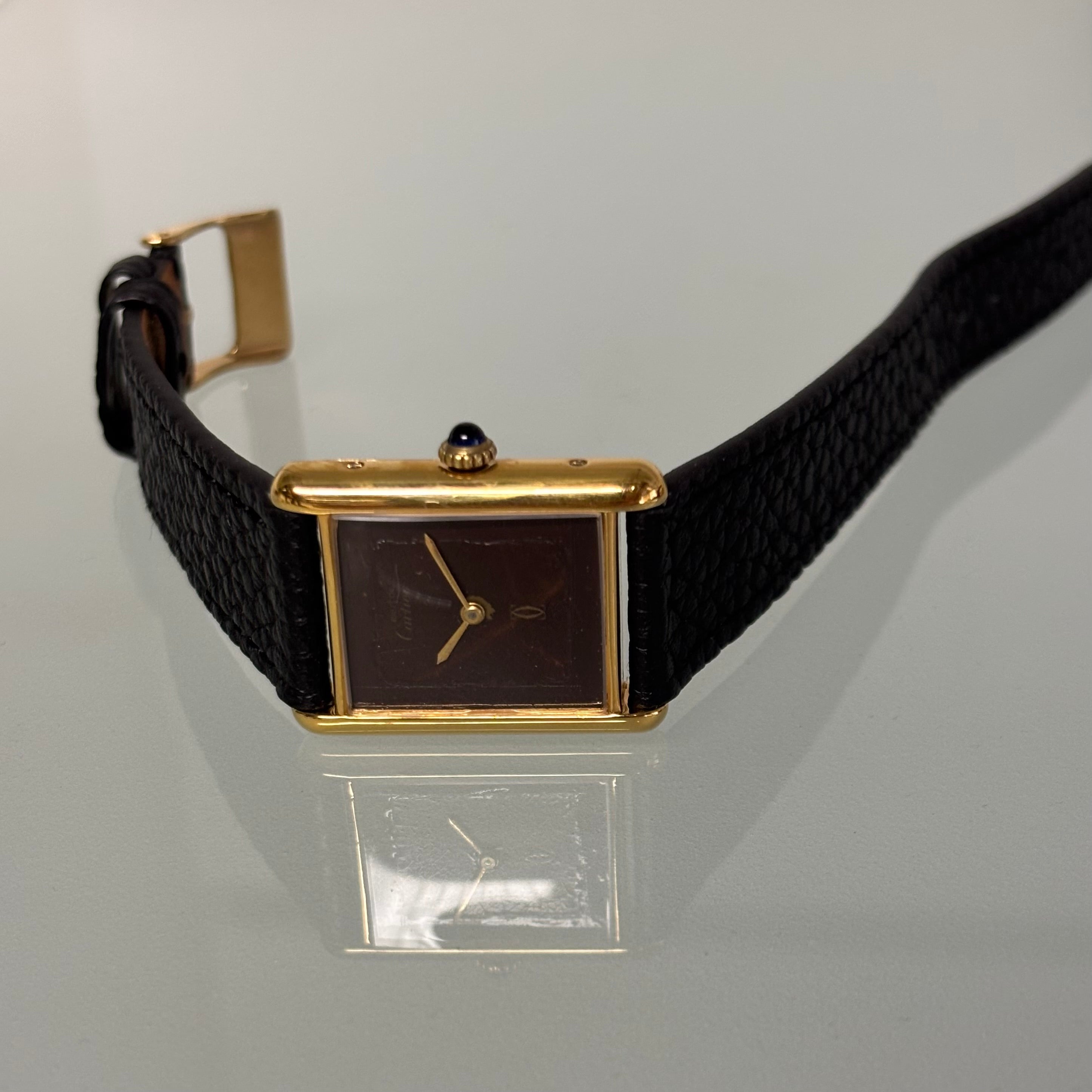 Cartier Tank GM Brown spider dial