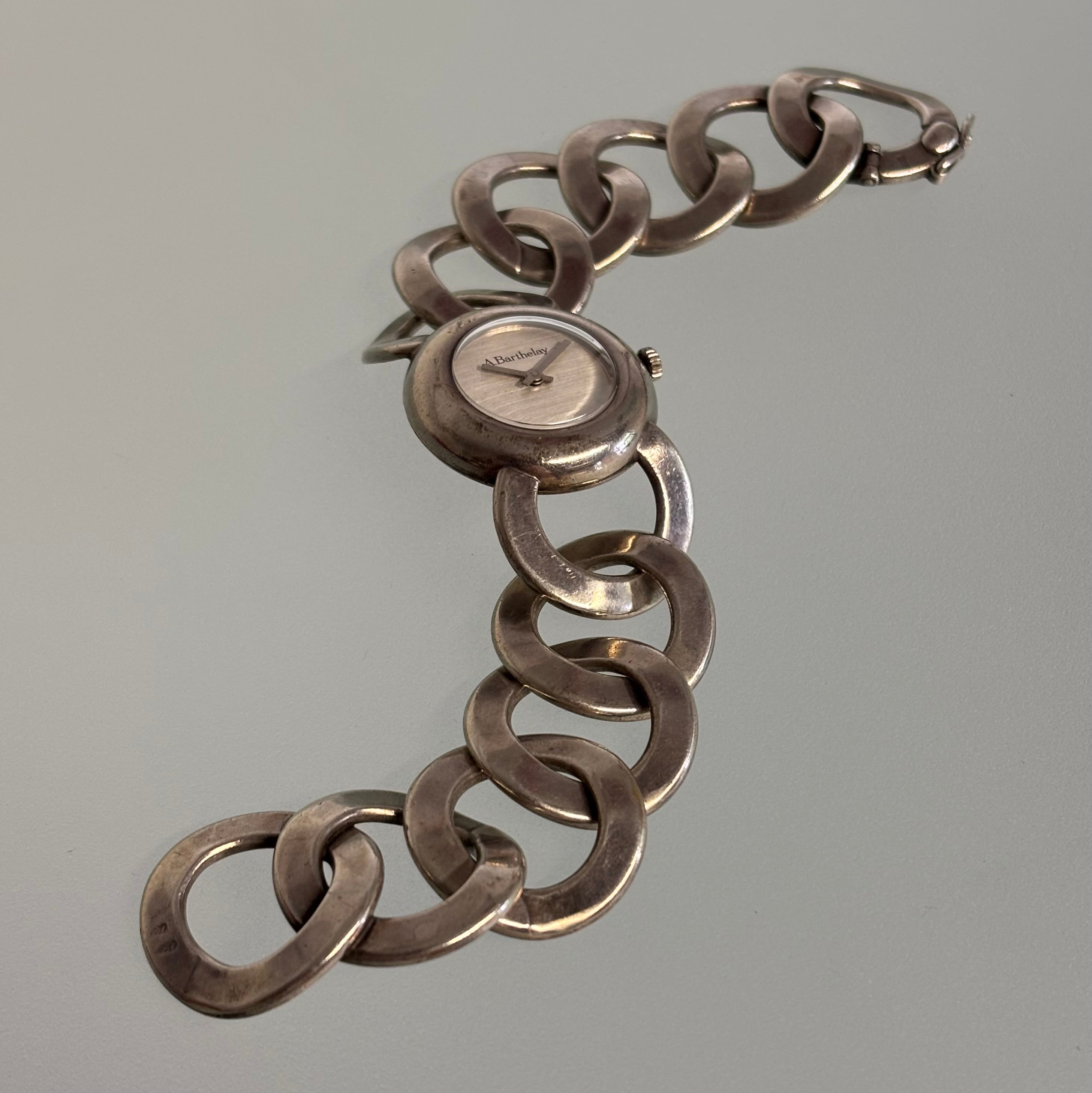 Barthelay silver bracelet watch