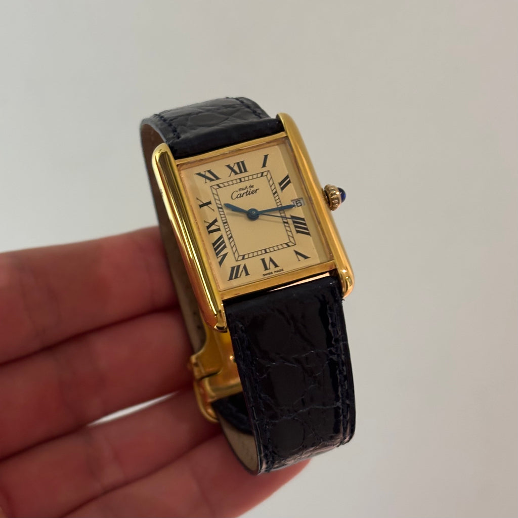 Cartier Tank XL with original strap & clasp