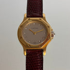 Cartier Santos Octagon Petit Model – 18K Gold, Diamond Dial