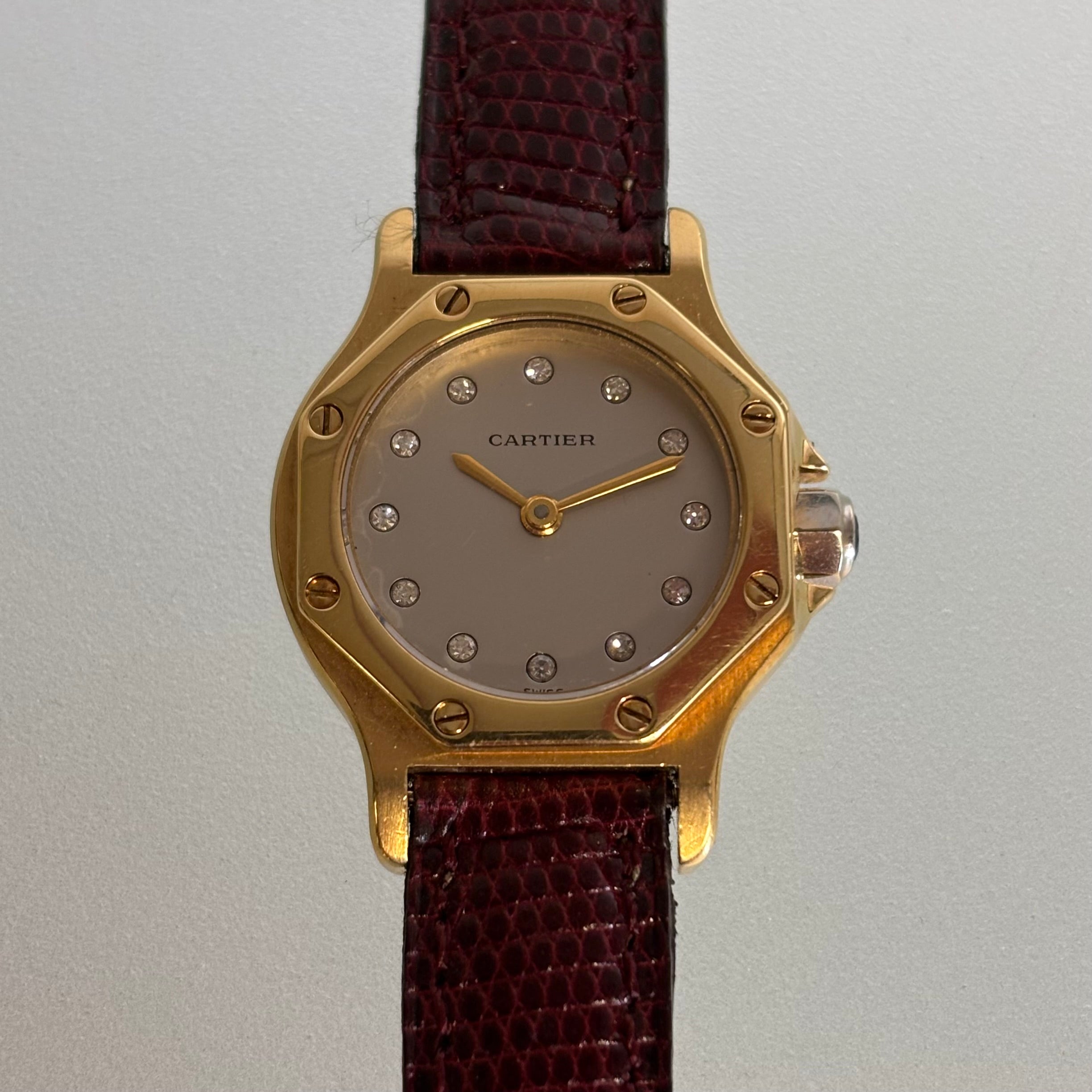 Cartier 18k Santos Octagon PM