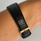 Piaget Cushion Watch – 18K Gold Big Case with Original Buckle