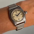 Rolex Bubbleback Flat Back – Sector Dial, 1930s Vintage