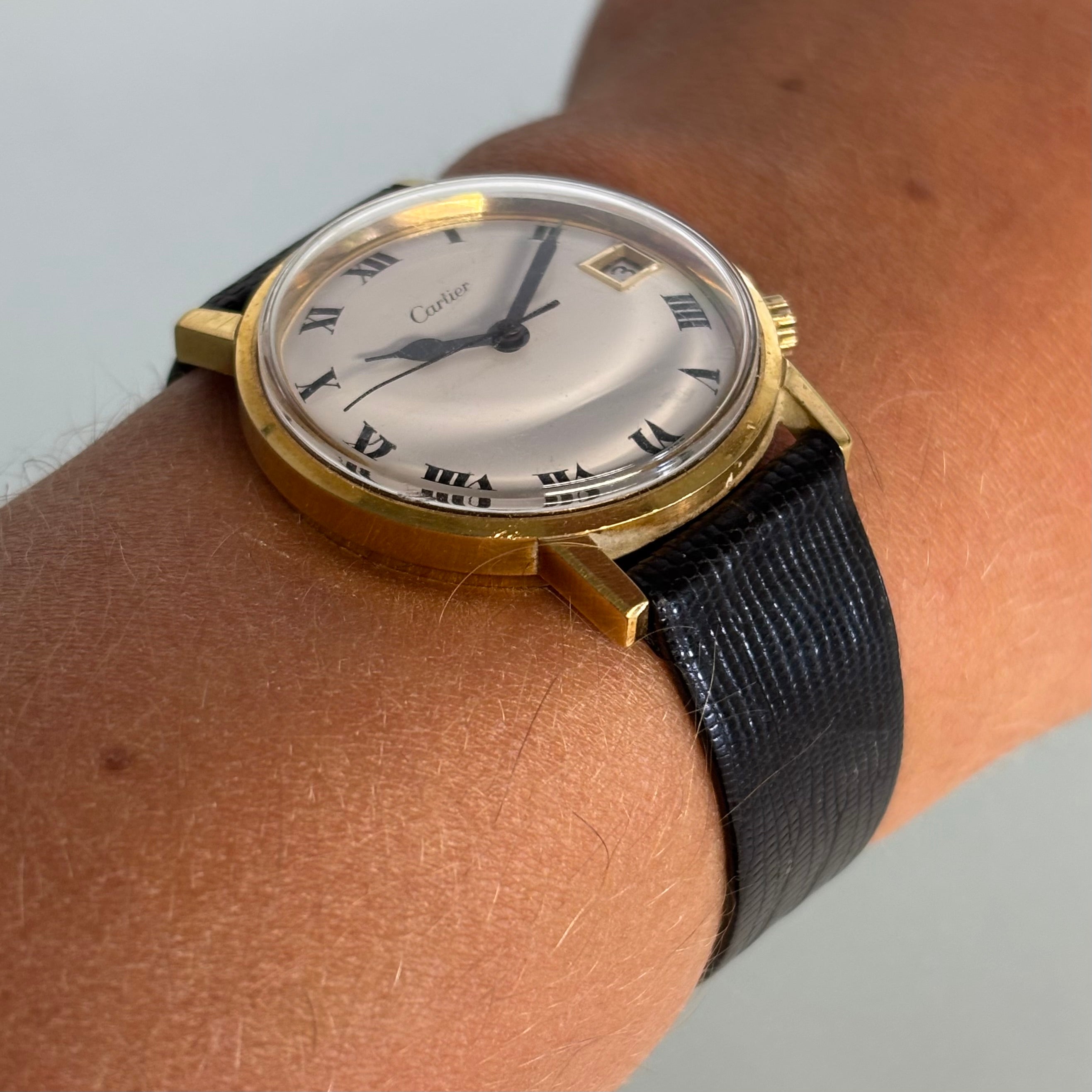 Bulova Aucutron Cartier signed 18k
