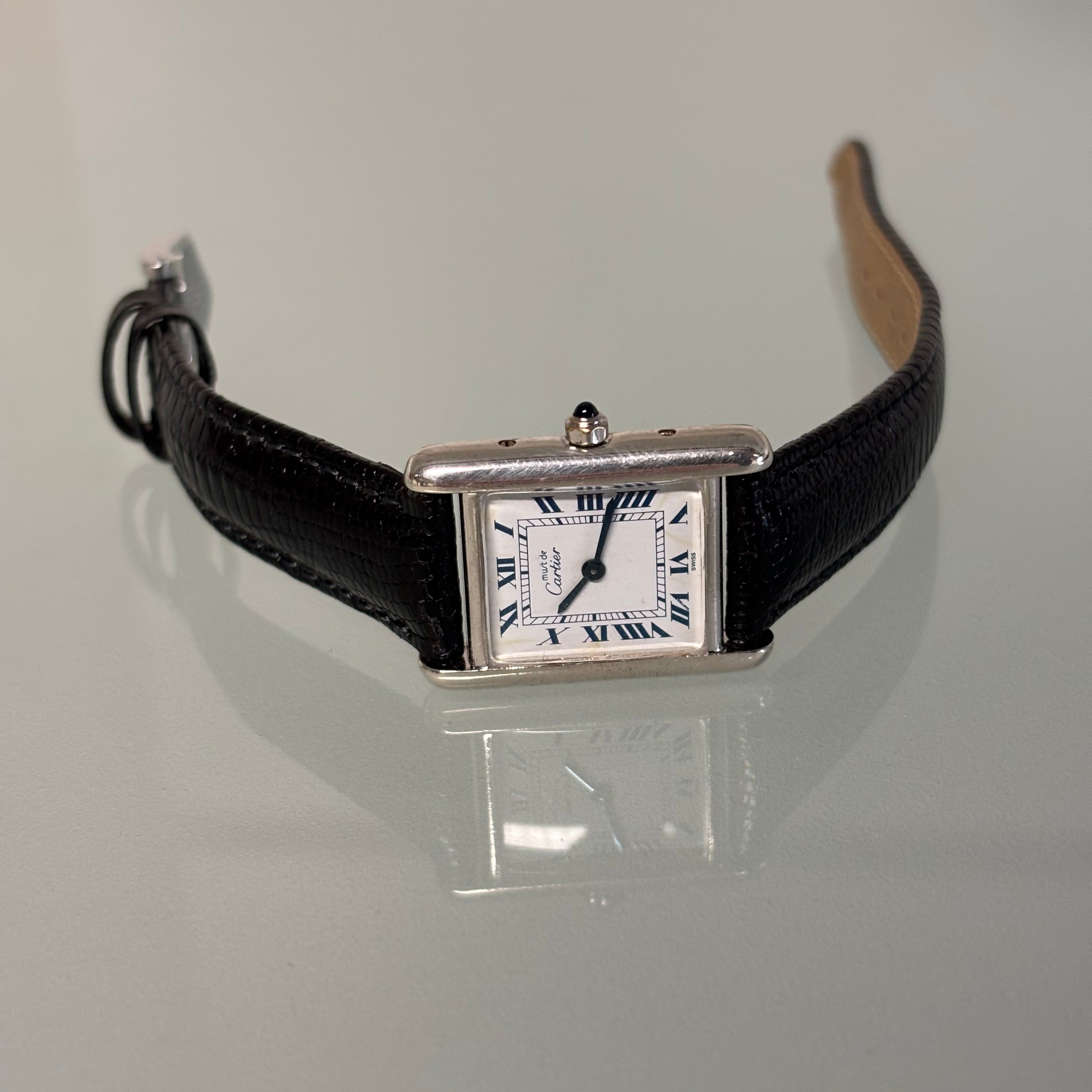 Cartier Tank PM Silver White dial