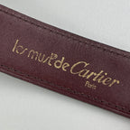 Les Must de Cartier Belt – Bordeaux Leather, Size 76–84 cm