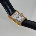Alexis Barthelay Tank Petit Model – 18K Gold with Sapphire Crown