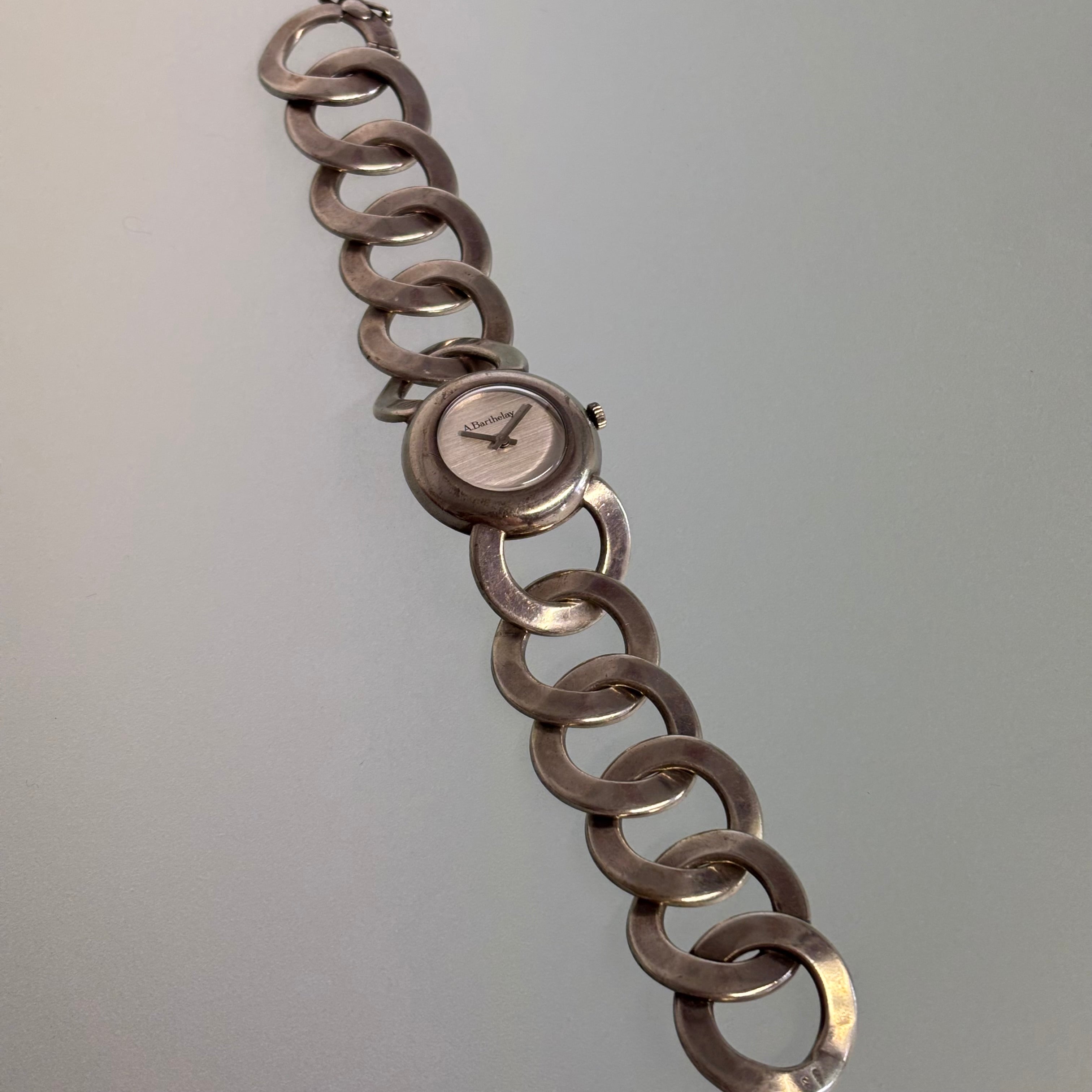 Barthelay silver bracelet watch
