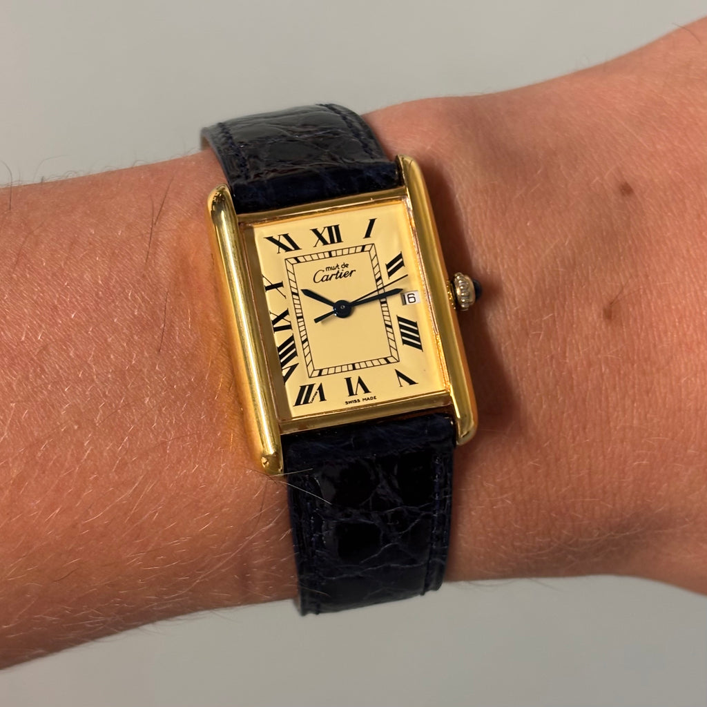 Cartier Tank XL with original strap & clasp