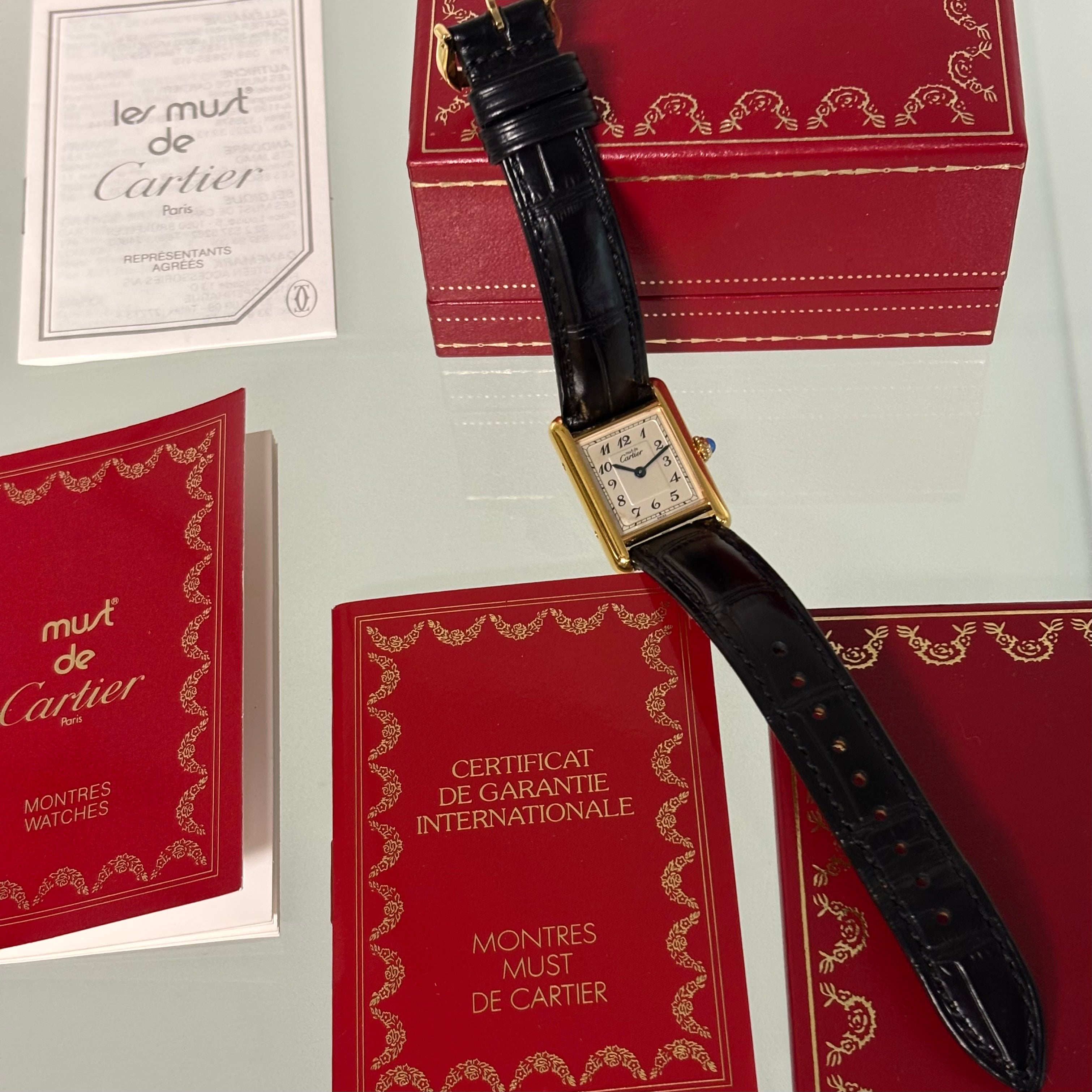Cartier Tank PM Breguet Full Set