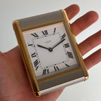Cartier Tank Table Clock – Vintage Architectural Timepiece