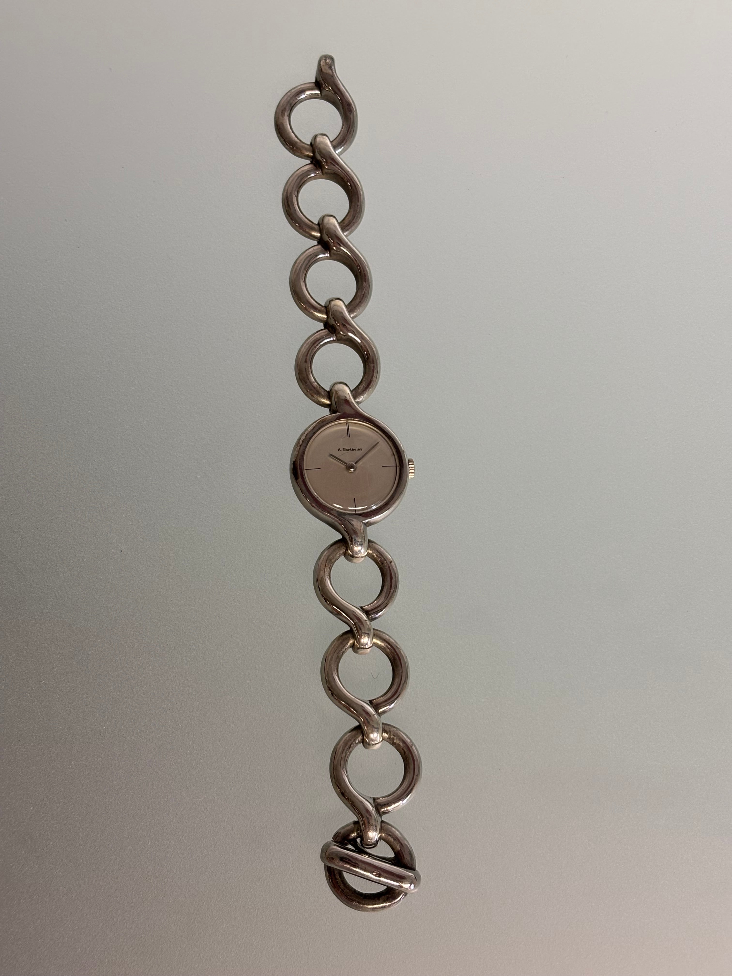 Barthelay silver bracelet watch