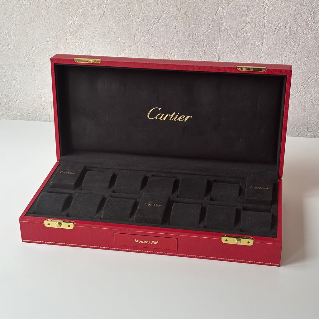 Cartier Montres PM collectors box for 14 watches